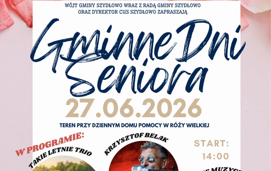 Zdjęcie do Gminne Dni Seniora już 27 czerwca! Serdecznie zapraszamy!
